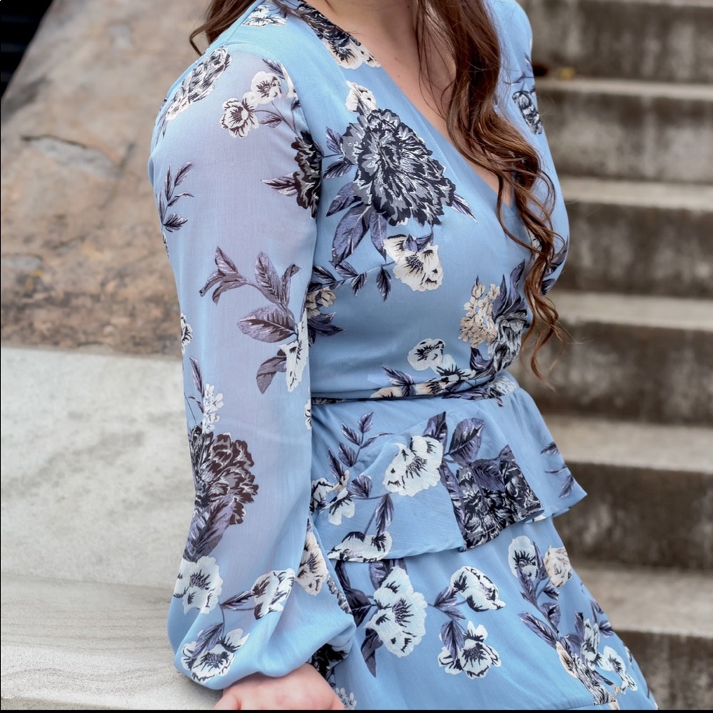 Nordstrom love, Fire long sleeve ruffle mini dress